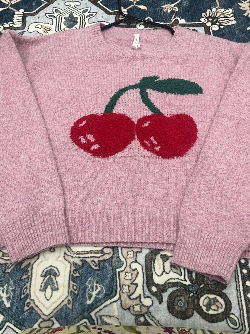Beautiful cherry sweater by Dreamers by debut medium size